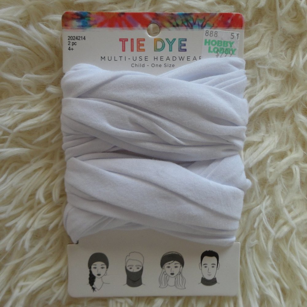 FREE with BUNDLE - NEW Hobby Lobby Multi Use Headwraps for Tie Dying 2 Pack